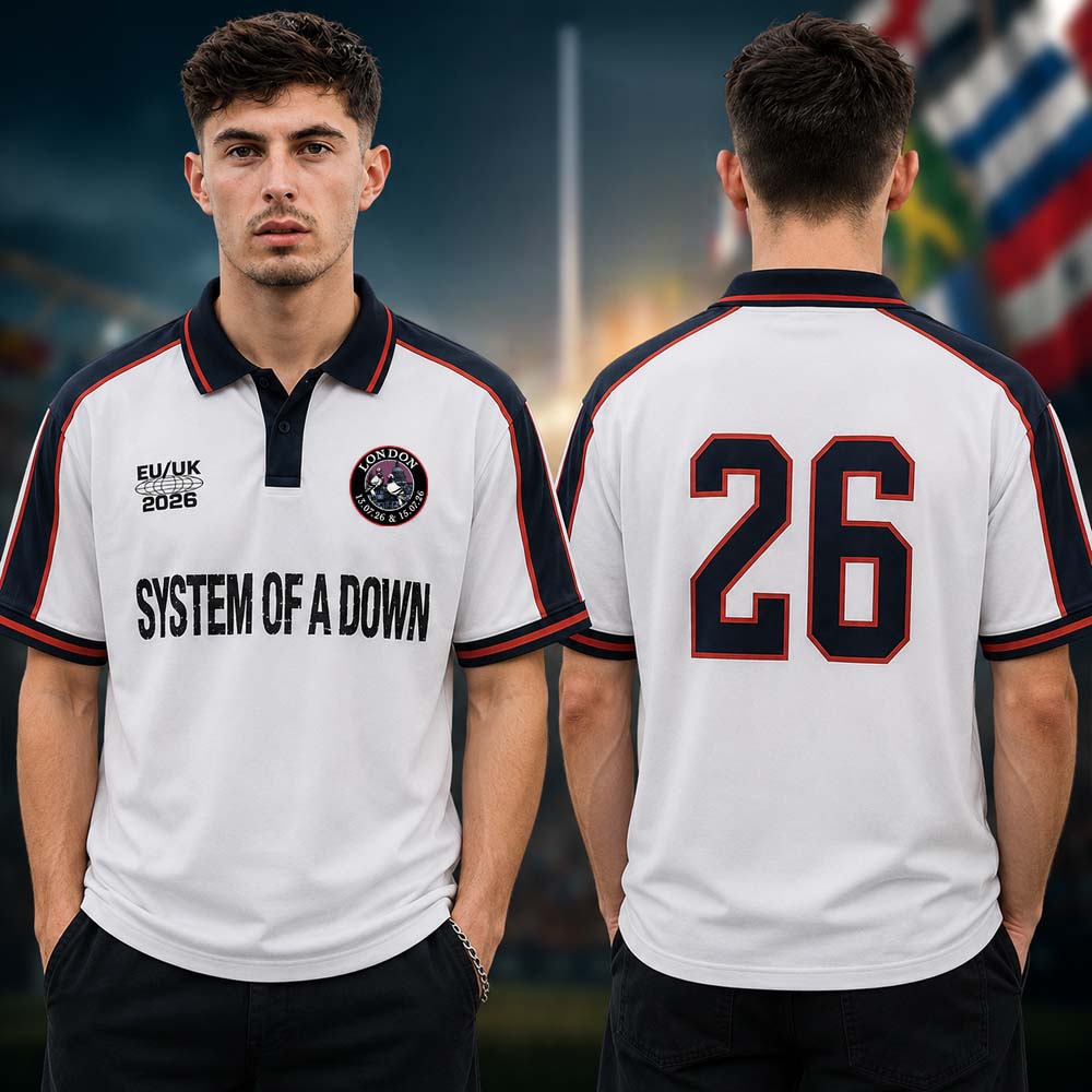 System of a Down London Tottenham Stadium 2026 Polo Jersey