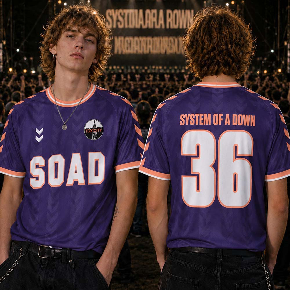 System of a Down Purple Football Jersey