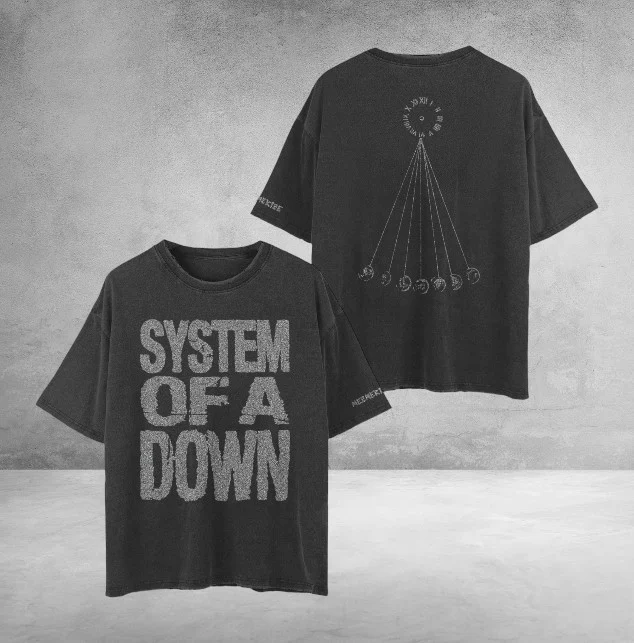 System Of A Down TShirt Mezmerize Metallic Pendulum Clothes Present For Fans Merch 2026
