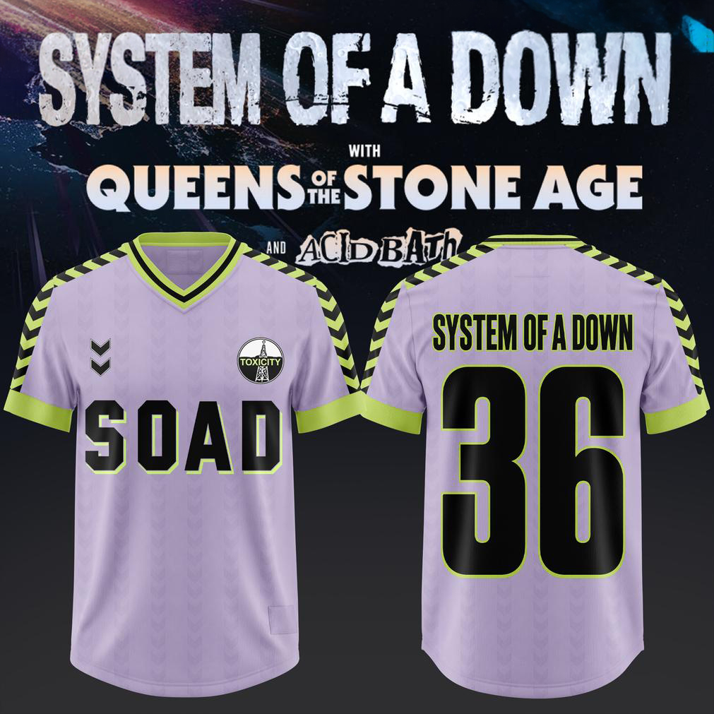 System of a Down UK EU Football Jersey