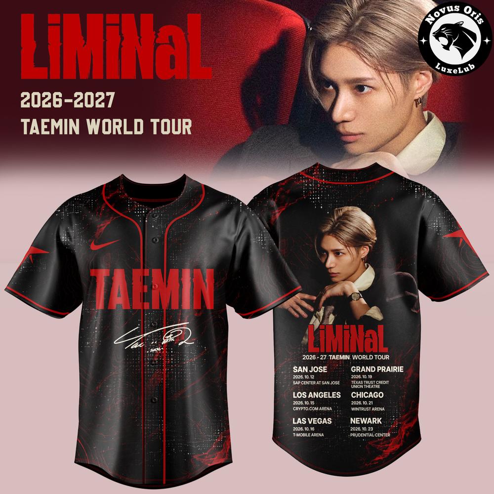 Taemin LiMiNaL World Tour 2026–2027 Baseball Jersey 1 - Unicasport Taemin LiMiNaL World Tour 2026–2027 Baseball Jersey