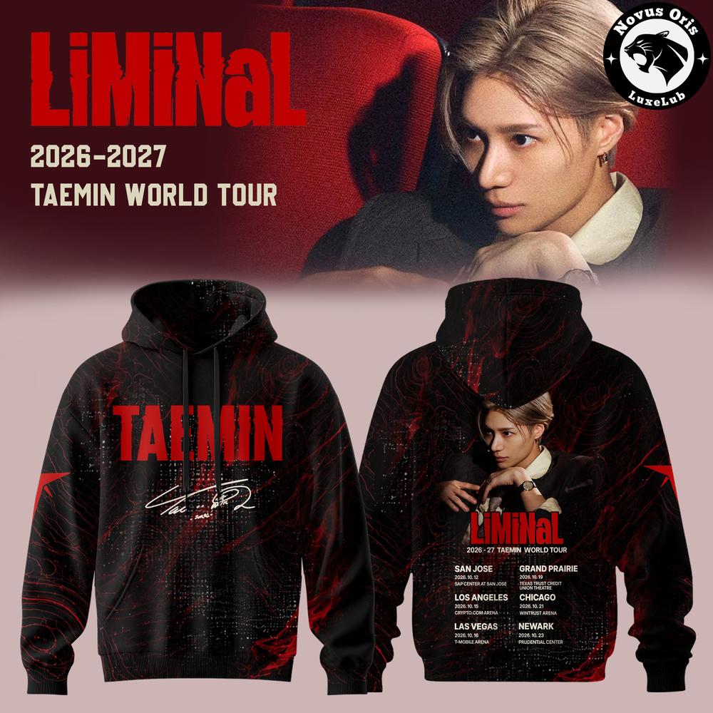 Taemin LiMiNaL World Tour 2026–2027 Pullover Hoodie 1 - Unicasport Taemin LiMiNaL World Tour 2026–2027 Pullover Hoodie