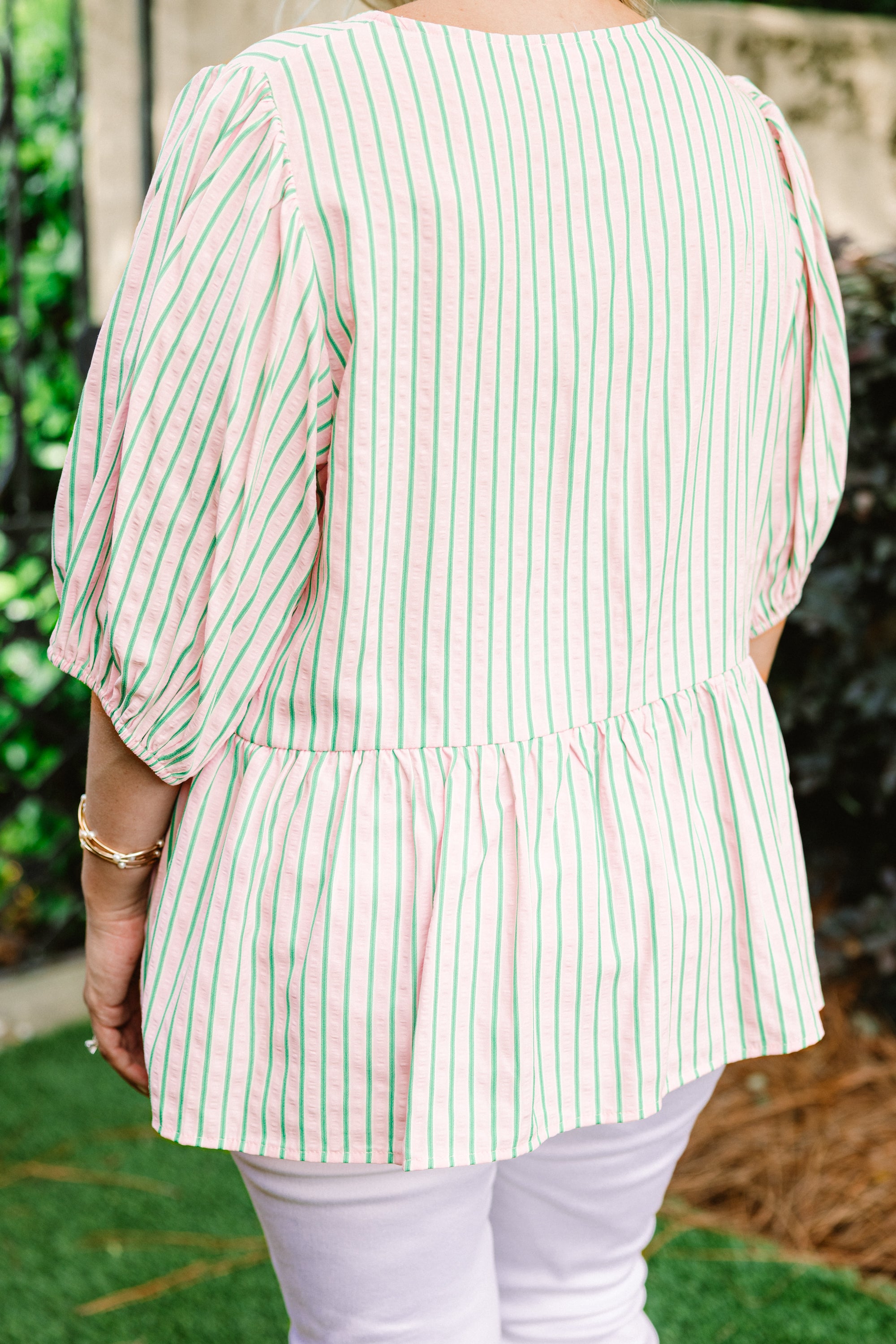 Take It Easy Now Top, Pink-Green 6 Take It Easy Now Top, Pink-Green - Image 6