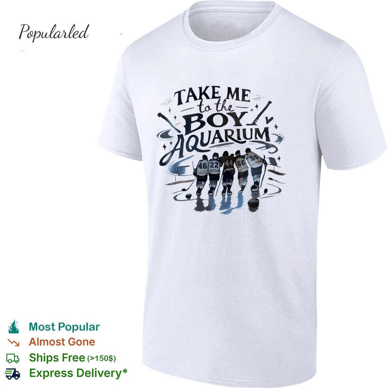 Take me to the boy aquarium hockey shirt
