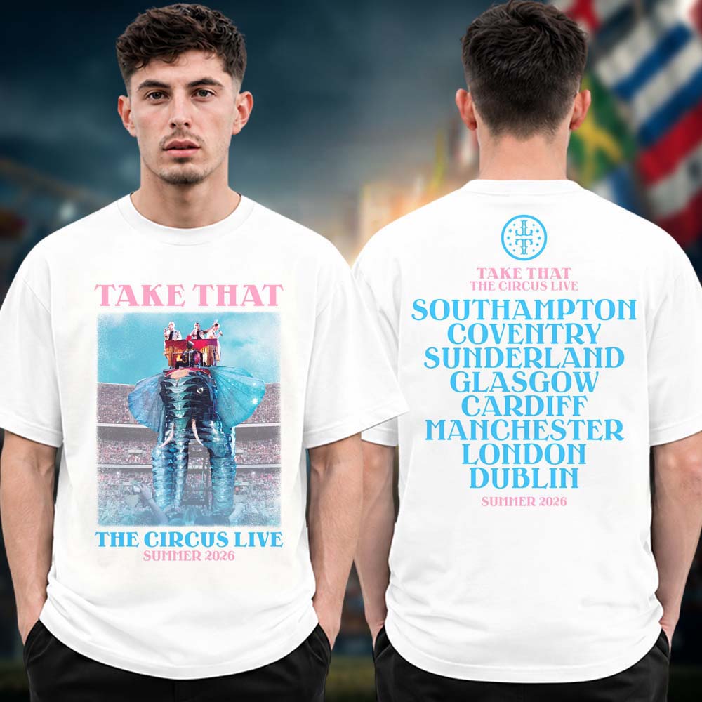 Take That The Circus Live Us Tour Dates 2026 Admat Two Sided Unisex T Shirt