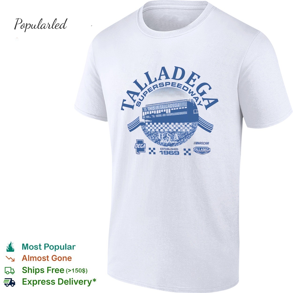 Talladega Superspeedway NASCAR this is Talladega established 1969 vintage shirt