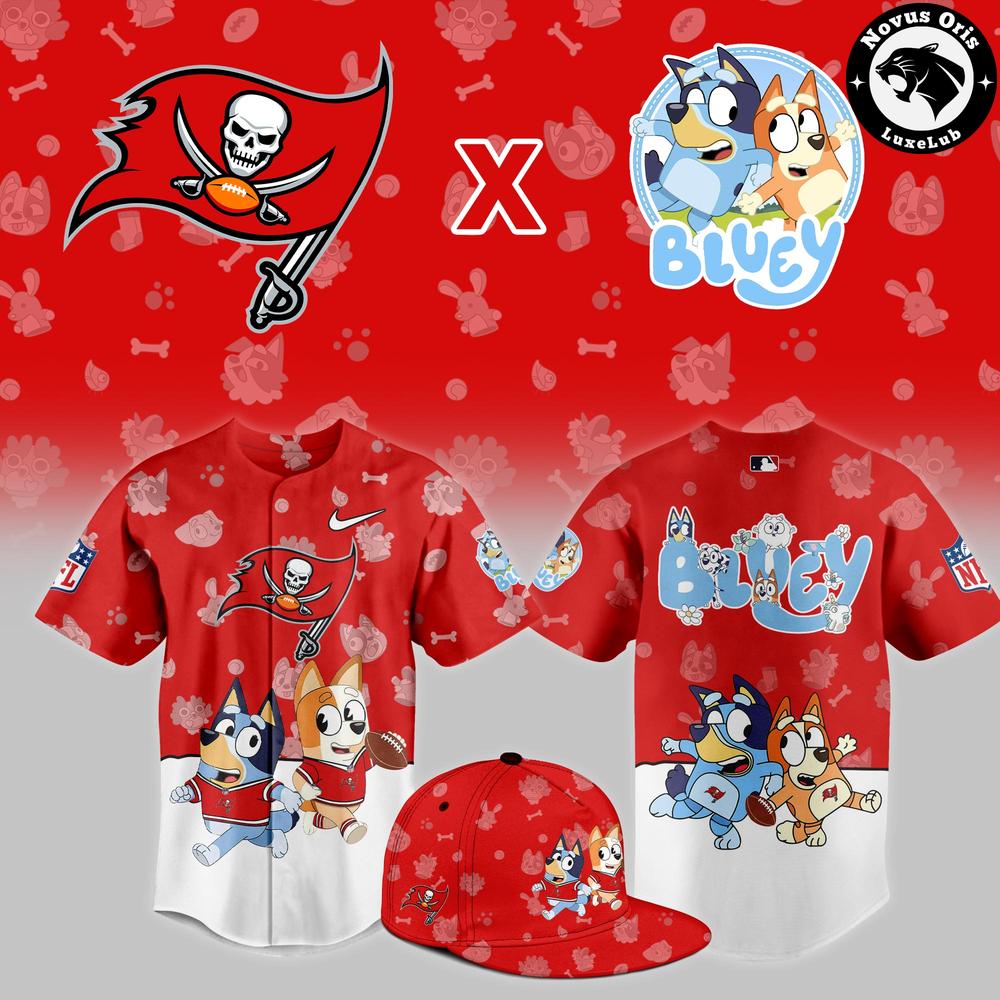 Tampa Bay Buccaneers x Bluey Night NFL Custom Edition Jersey