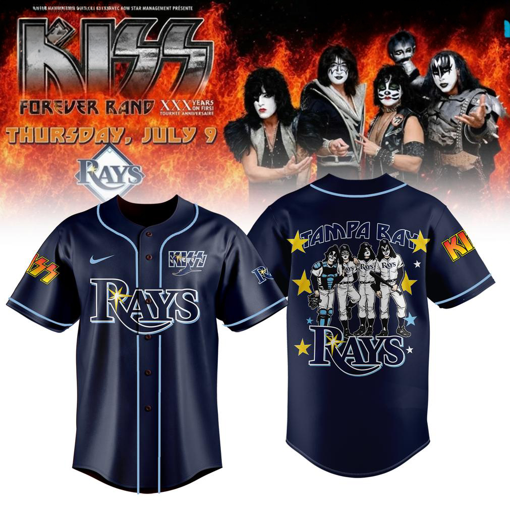 Tampa Bay Rays KISS Forever Baseball Jersey