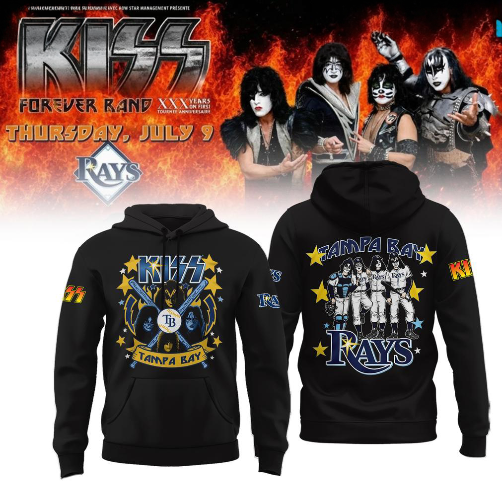 Tampa Bay Rays KISS Forever Black Hoodie