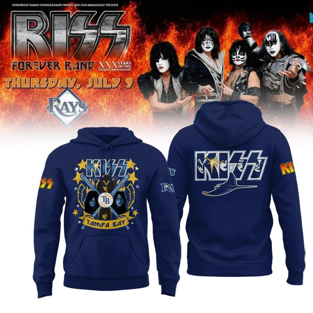 Tampa Bay Rays KISS Forever Blue Hoodie