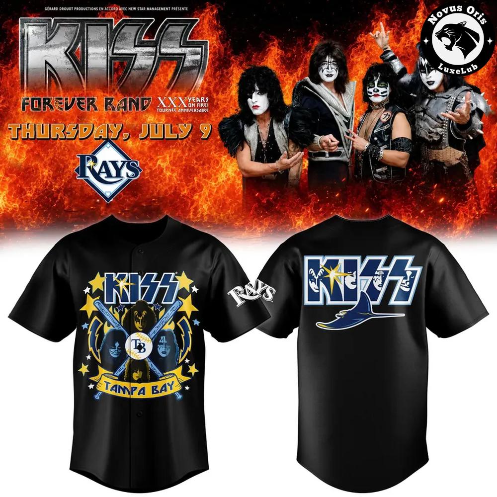 Tampa Bay Rays x KISS Forever Band Tour 2026 Baseball Jersey 1 - Unicasport Tampa Bay Rays x KISS Forever Band Tour 2026 Baseball Jersey