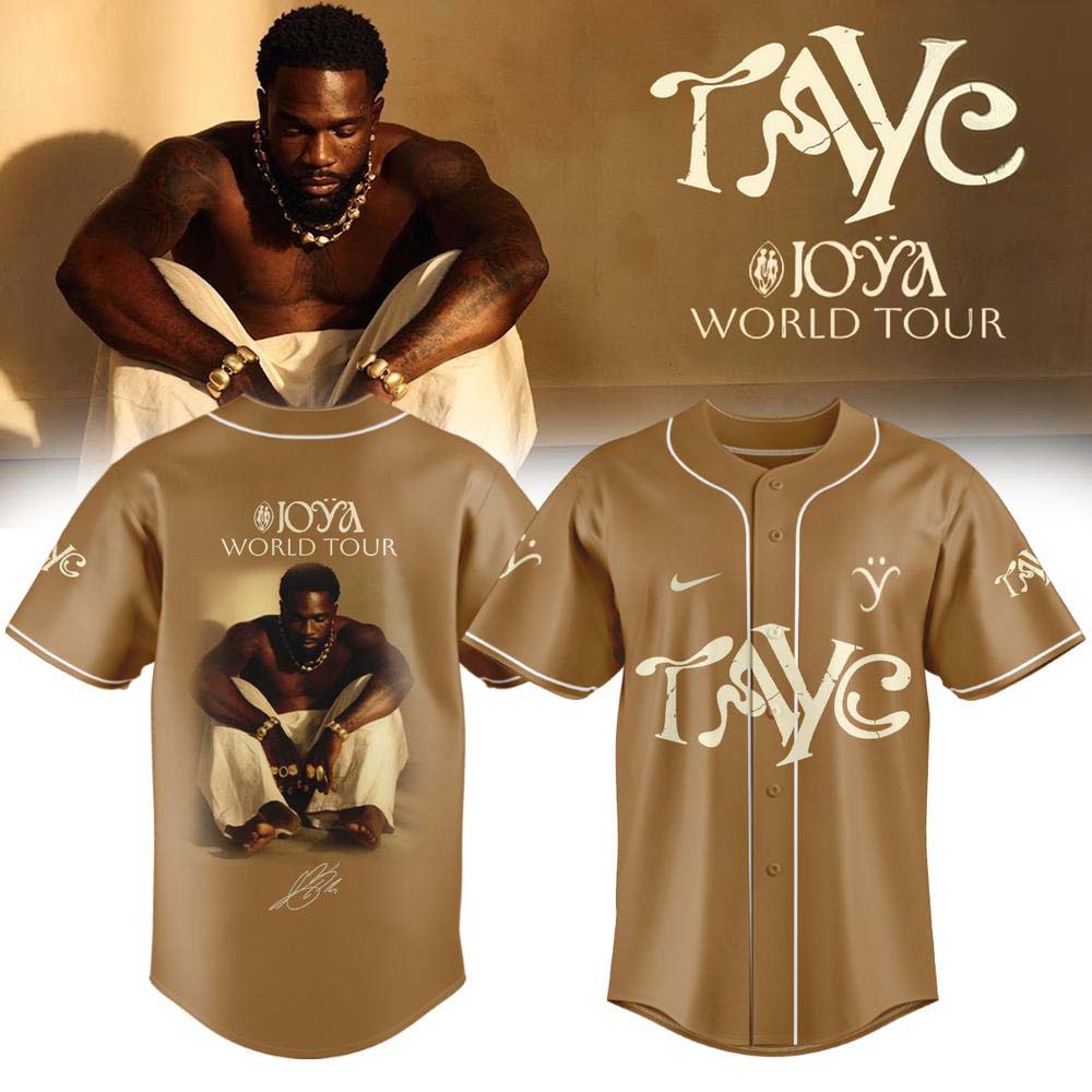 Tayc Joya Beige World Tour Baseball Jersey