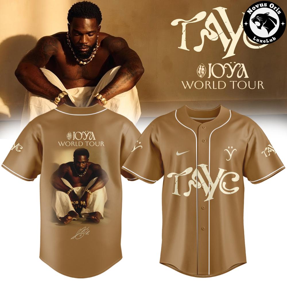 Tayc Joya World Tour 2026 Limited Edition Baseball Jersey 1 - Unicasport Tayc Joya World Tour 2026 Limited Edition Baseball Jersey