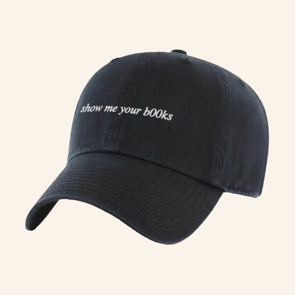 TB4A Merch Embroidered Show Me Your Books Hat Best Gifts For Husband