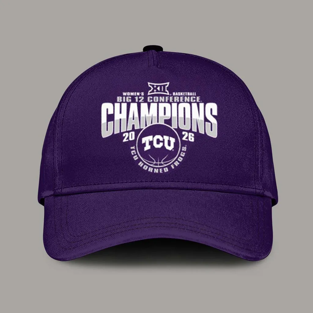 TCU Horned Frogs Womens Basketball 2026 Big 12 Conference Champions Hat