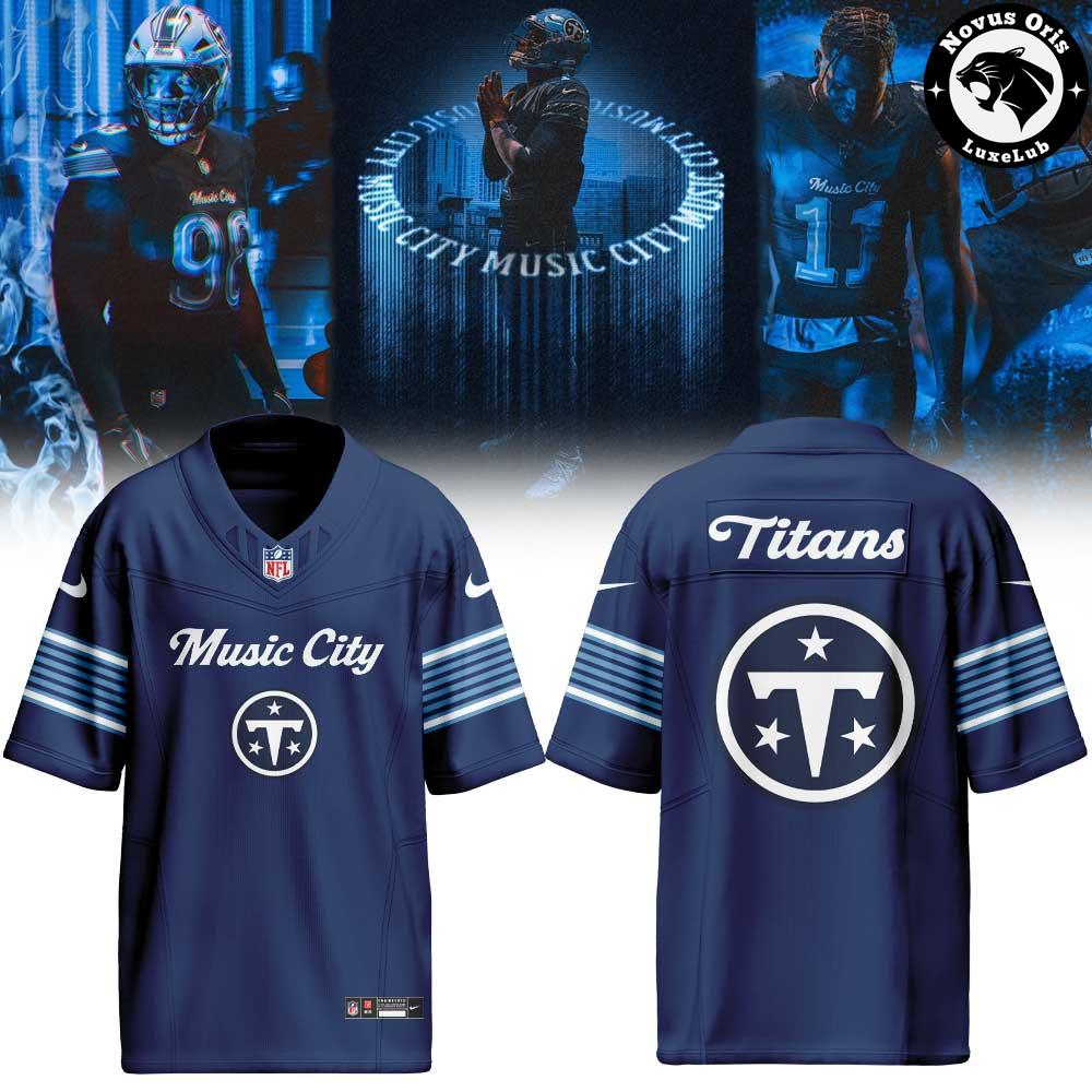 Tennessee Titans 2026 Rivalries Made in the Music City Football Jersey 1 - Unicasport Tennessee Titans 2026 Rivalries Made in the Music City Football Jersey