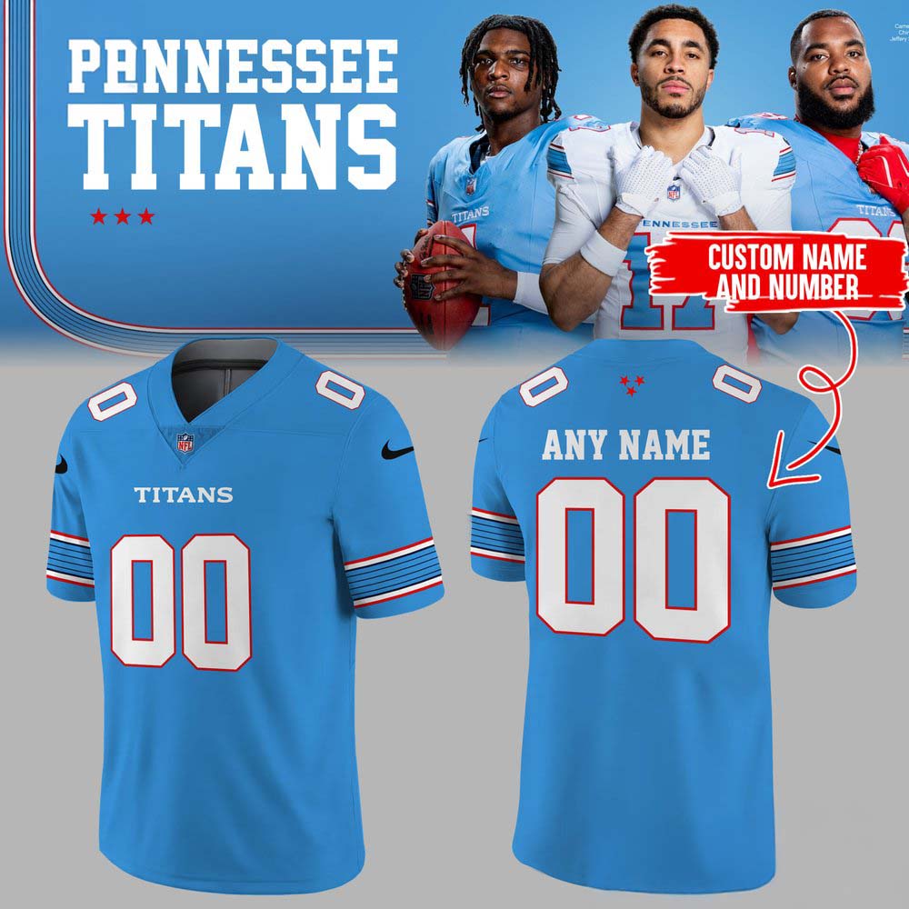 Tennessee Titans A New Chapter Light Blue Custom Football Jersey 1 - Unicasport Tennessee Titans A New Chapter Light Blue Custom Football Jersey