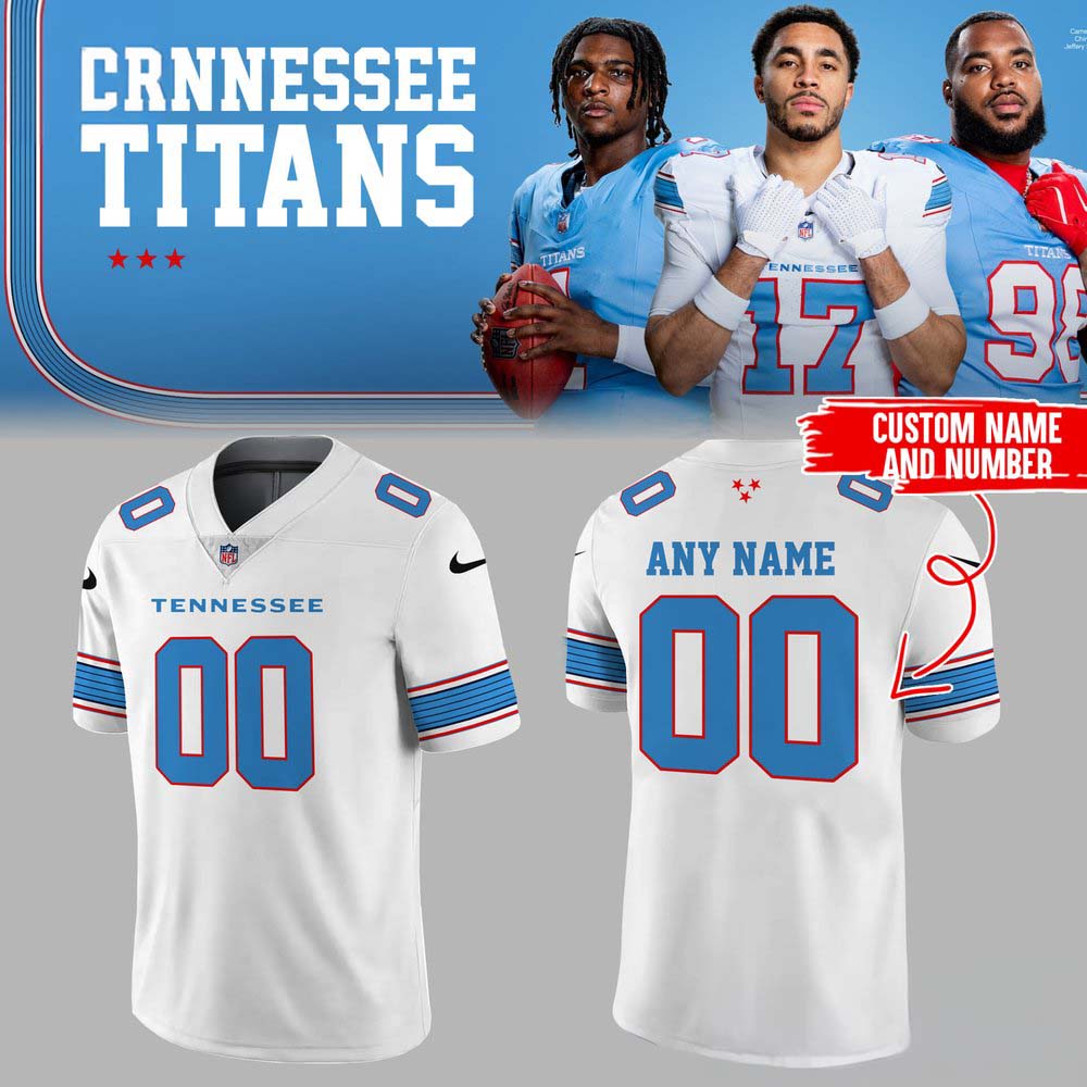 Tennessee Titans A New Chapter White Custom Football Jersey 2 - Unicasport Tennessee Titans A New Chapter White Custom Football Jersey