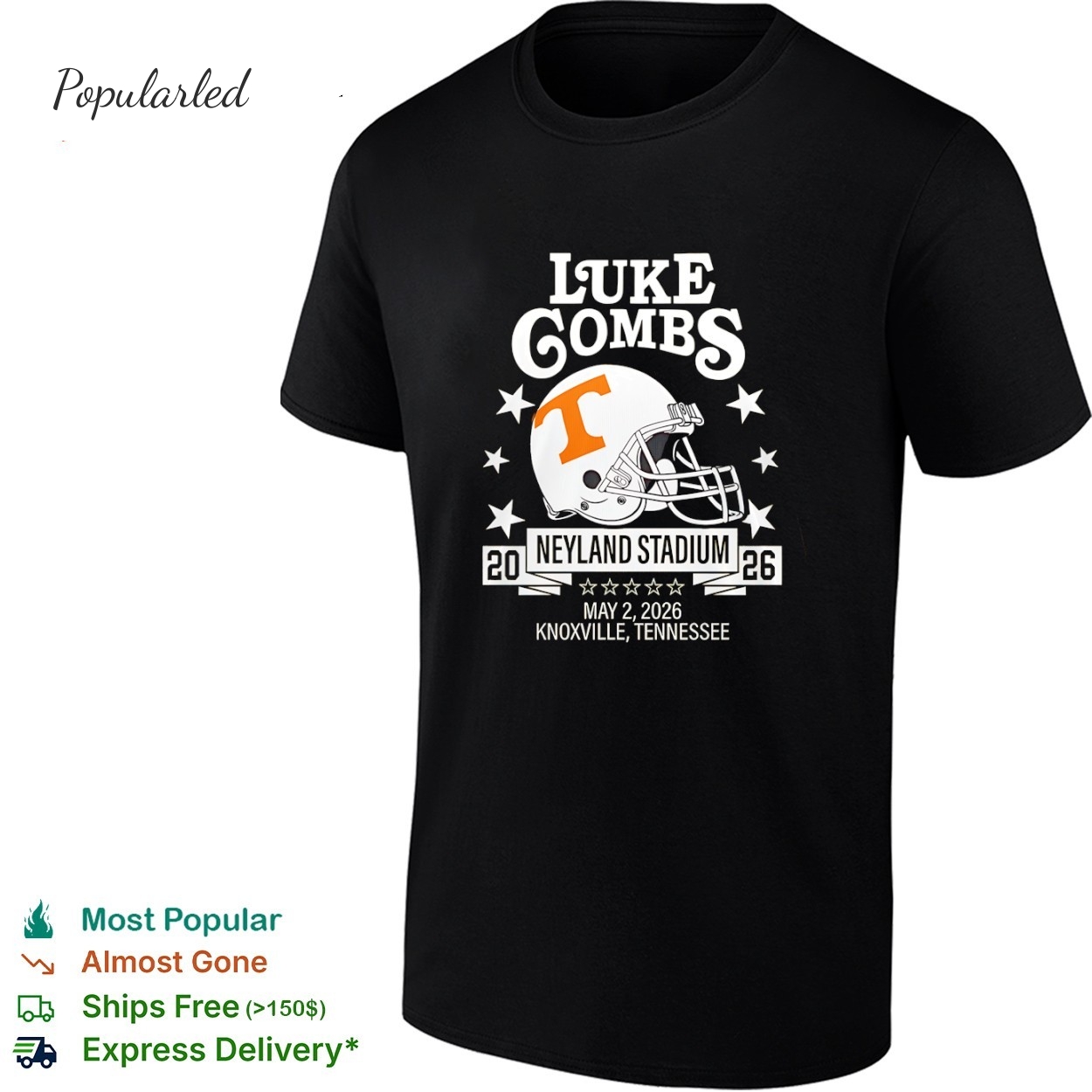 Tennessee Volunteers x Luke Gombs Neyland Stadium 26 May 2 2026 Knoxville Tennessee shirt