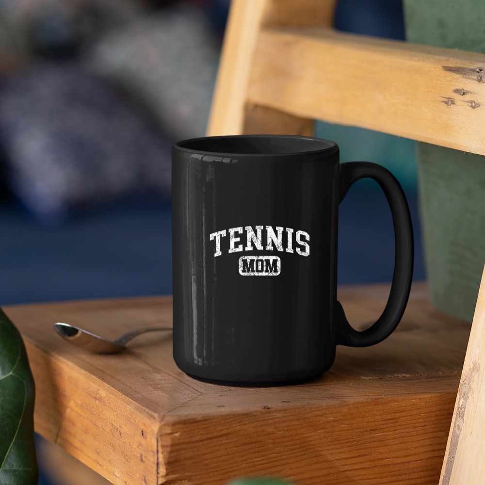 Tennis Mom Funny Lettering Style Mothers Day Mama Mug - Image 3