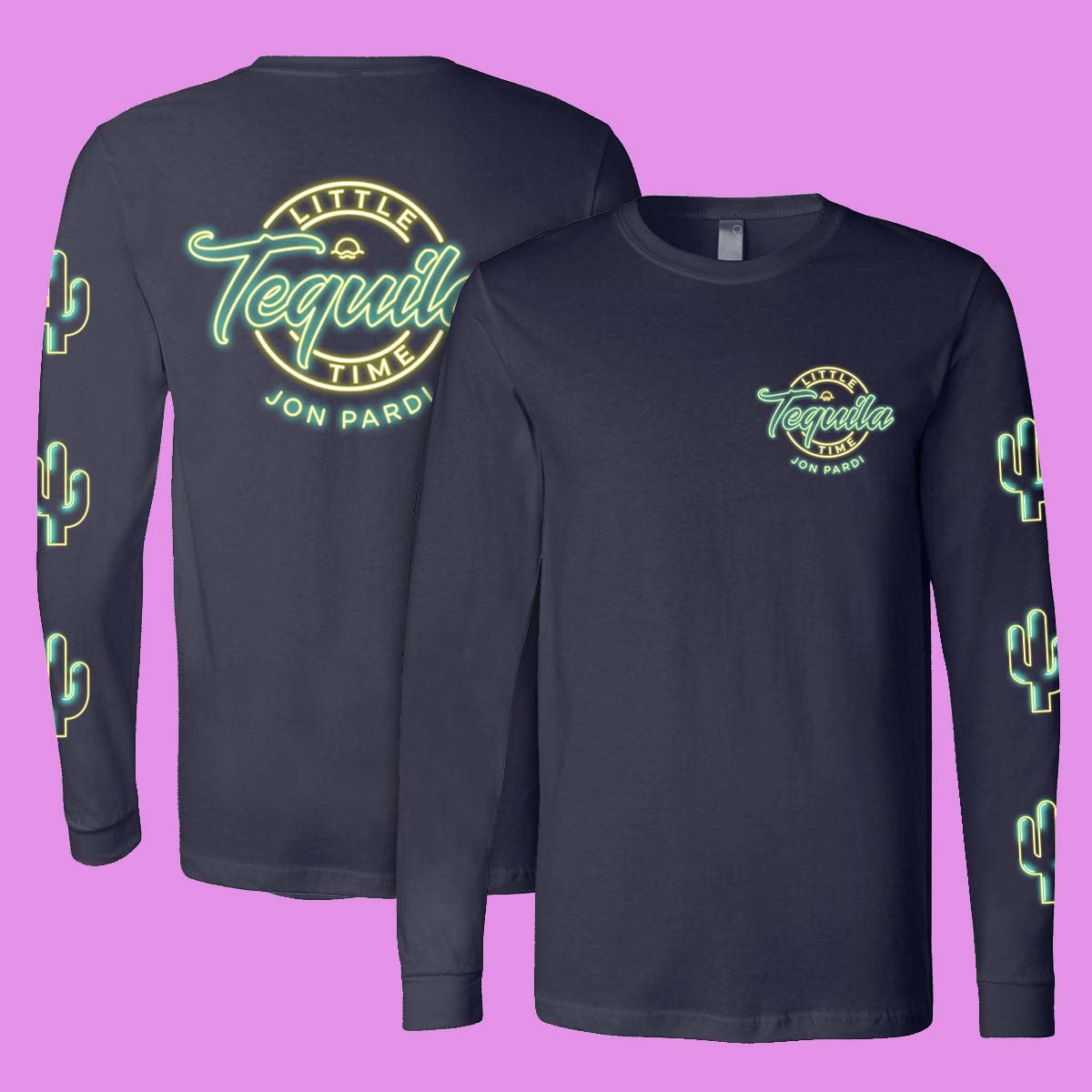 Jon Pardi Tour 2026 Tequila Little Time Cotton Sweatshirt - Gift Idea for Fans