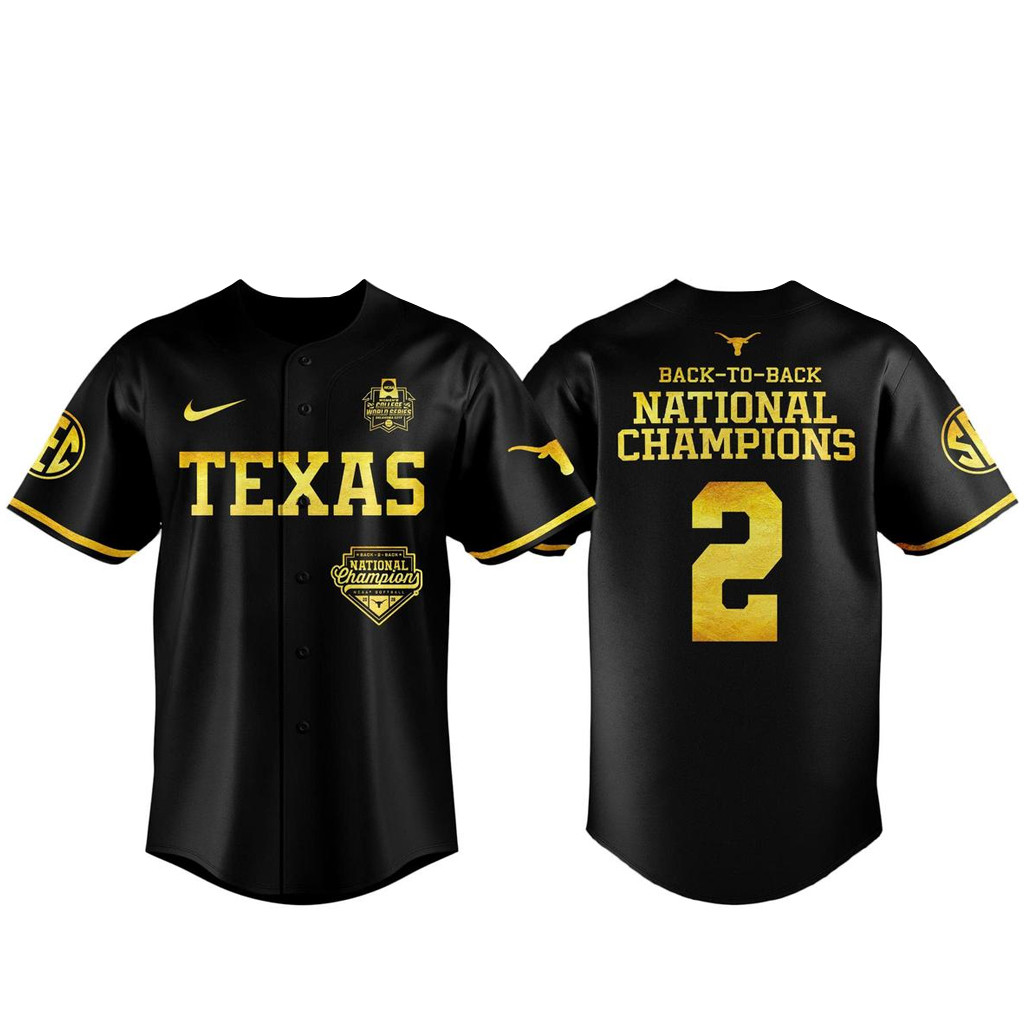 Texas Longhorns 2026 NCAA Softball College World Series National Champions Baseball Jersey