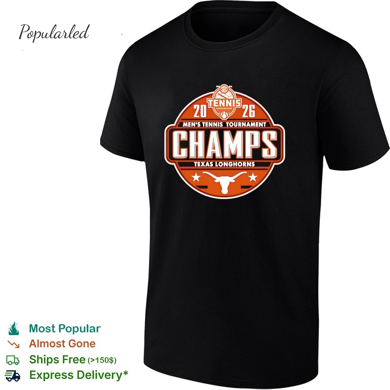 Texas Longhorns 2026 SEC Womens Tennis Tournament Champions logo shirt