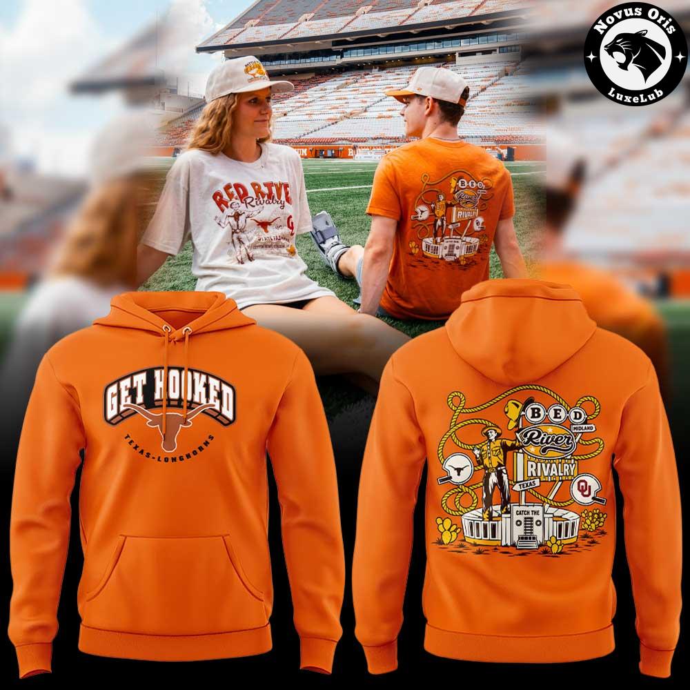 Texas Longhorns Red River Rivalry 2026 Custom Pullover Hoodie 1 - Unicasport Texas Longhorns Red River Rivalry 2026 Custom Pullover Hoodie
