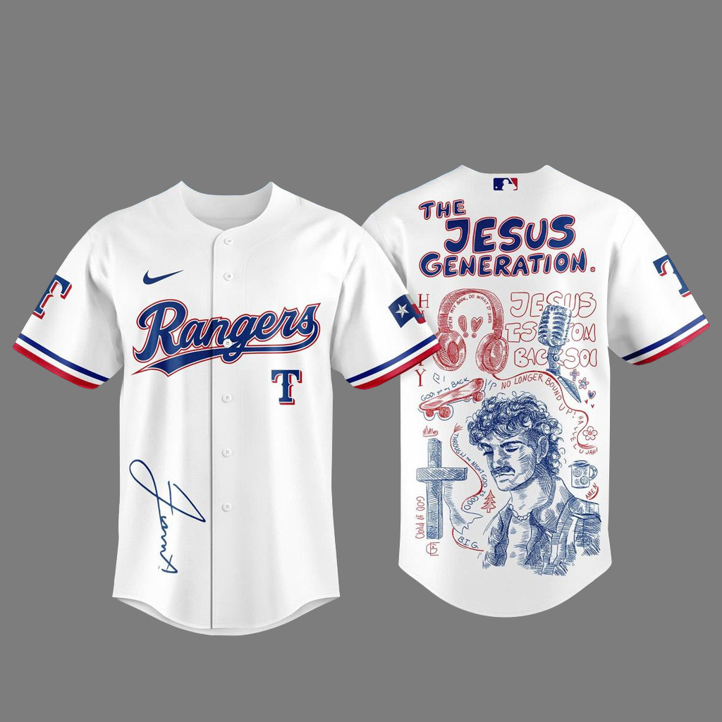 Texas Rangers Forrest Frank The Jesus Generation Tour 2026 Baseball Jersey