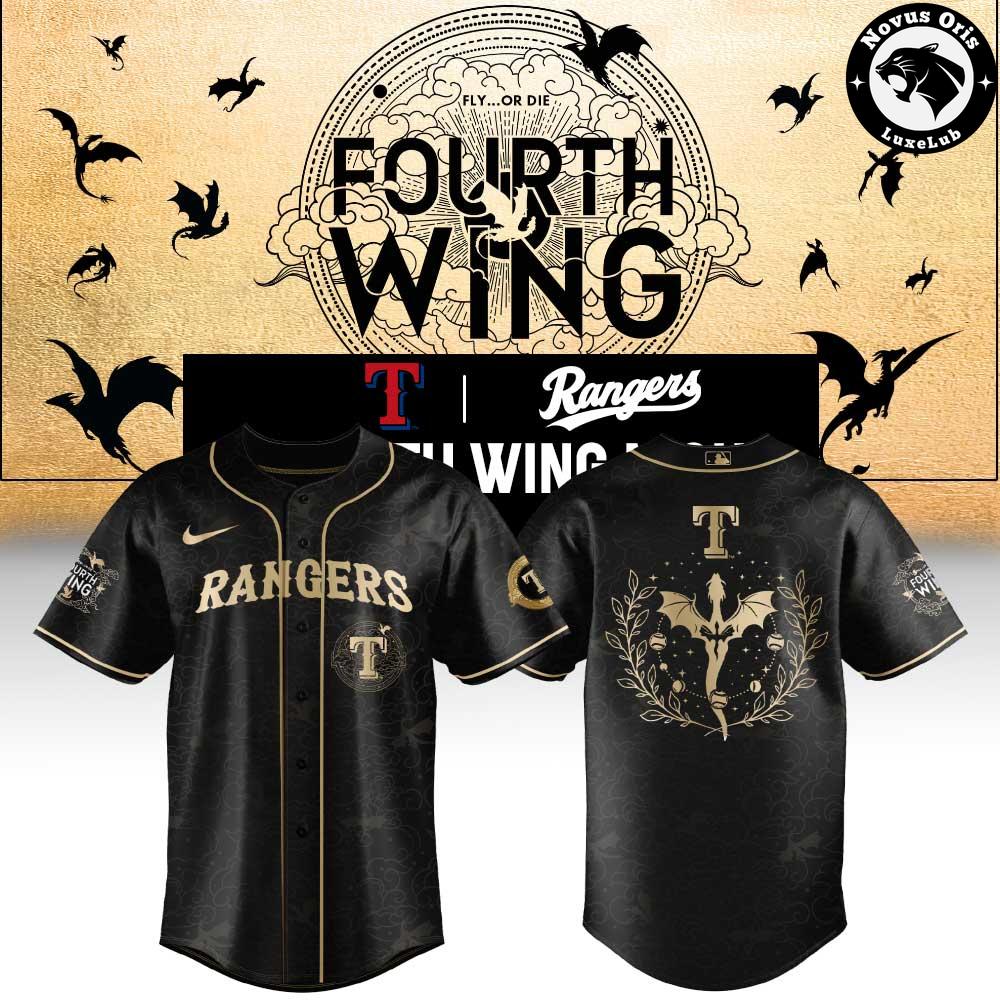 Texas Rangers x Fourth Wing Night 2026 New Limited Edition Baseball Jersey 1 - Unicasport Texas Rangers x Fourth Wing Night 2026 New Limited Edition Baseball Jersey