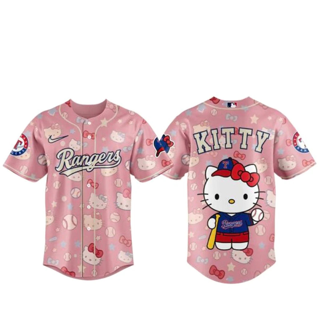 Texas Rangers x Hello Kitty 2026 Baseball Jersey
