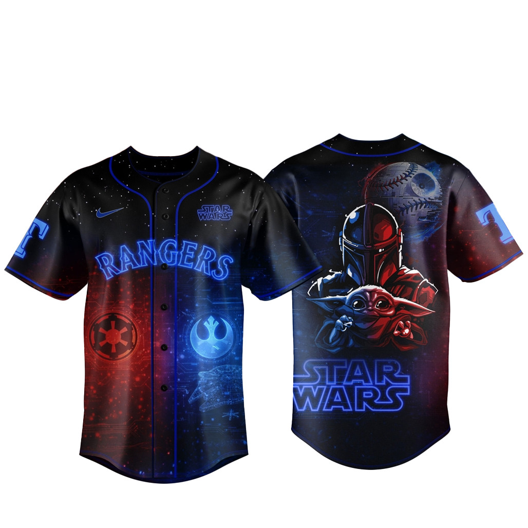 Texas Rangers x Star Wars Night 2026 Baseball Jersey_1
