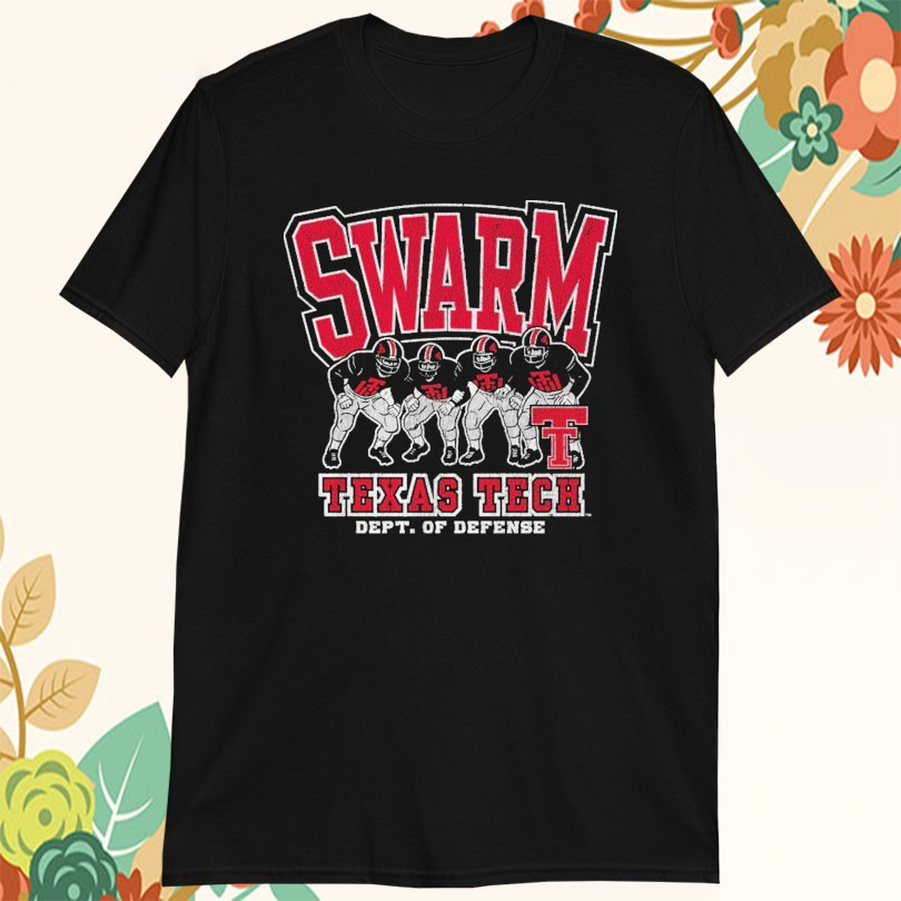 Texas Tech Red Raiders In Your Face Swarm Dept Of Defense Tshirts