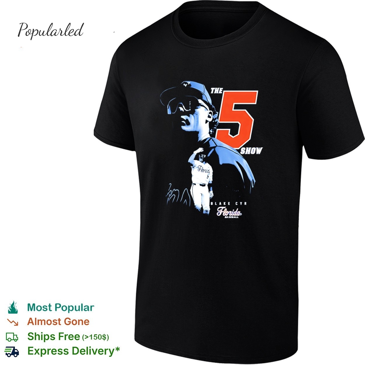 The 5 Show Blake Cyr Florida Gators shirt