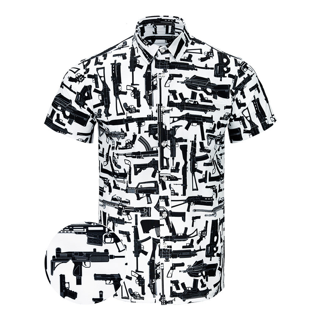 The Arsenal White Button Down Shirt Tactical Hawaiian Shirt Best Birthday Gift For Gun Lovers