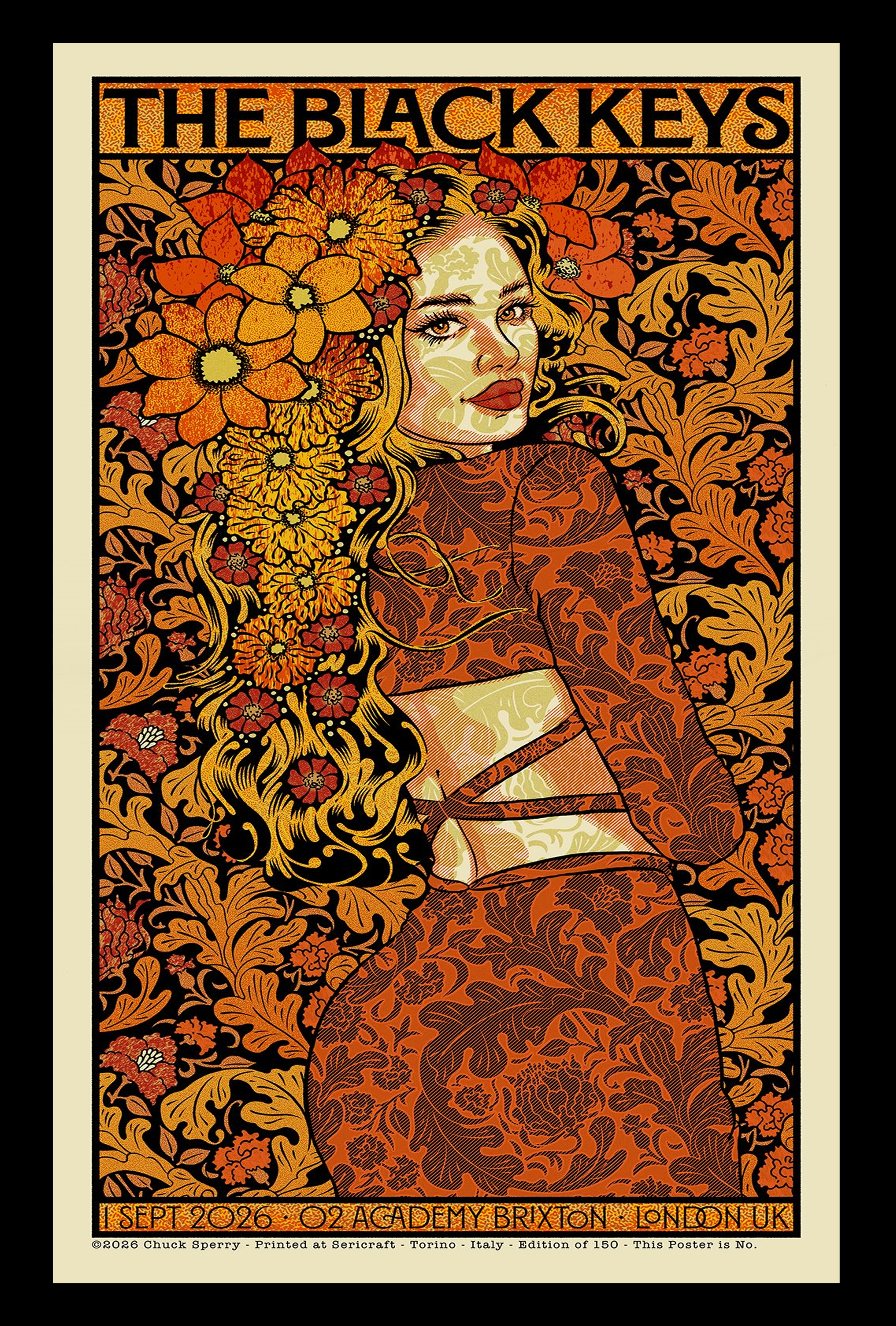 The Black Keys O2 Academy Brixton Concert Limited Poster 2026 Merch