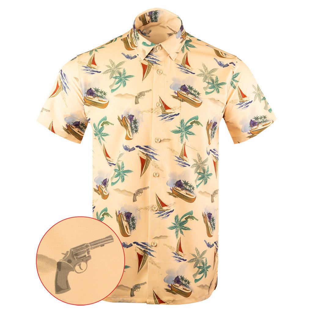The Bueller Button Down Shirt Tactical Shirt Hawaii Style Gift Ideas For Gun Lovers