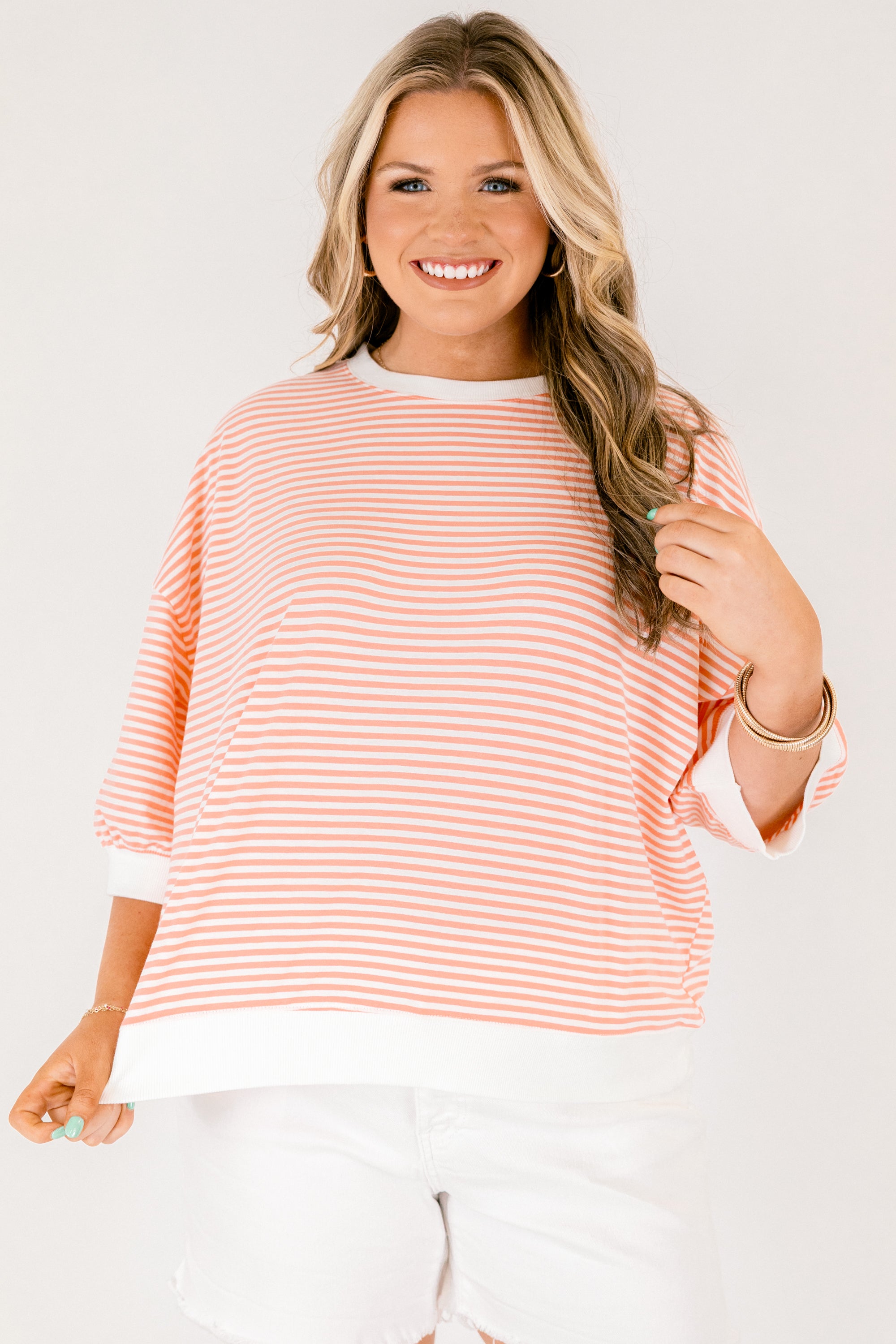 The Classic Coastline Top, Coral