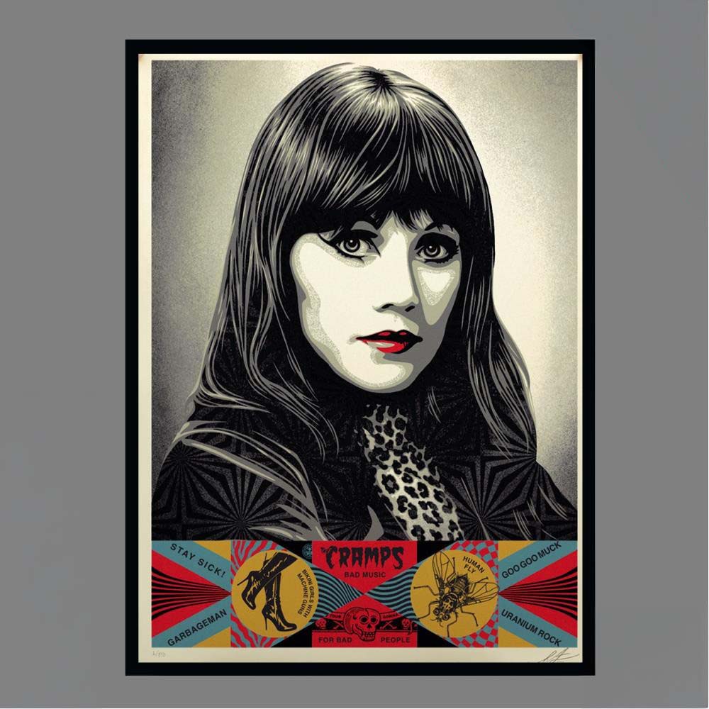The Cramps Poison Ivy Rockabilly Punk Limited Edition Poster