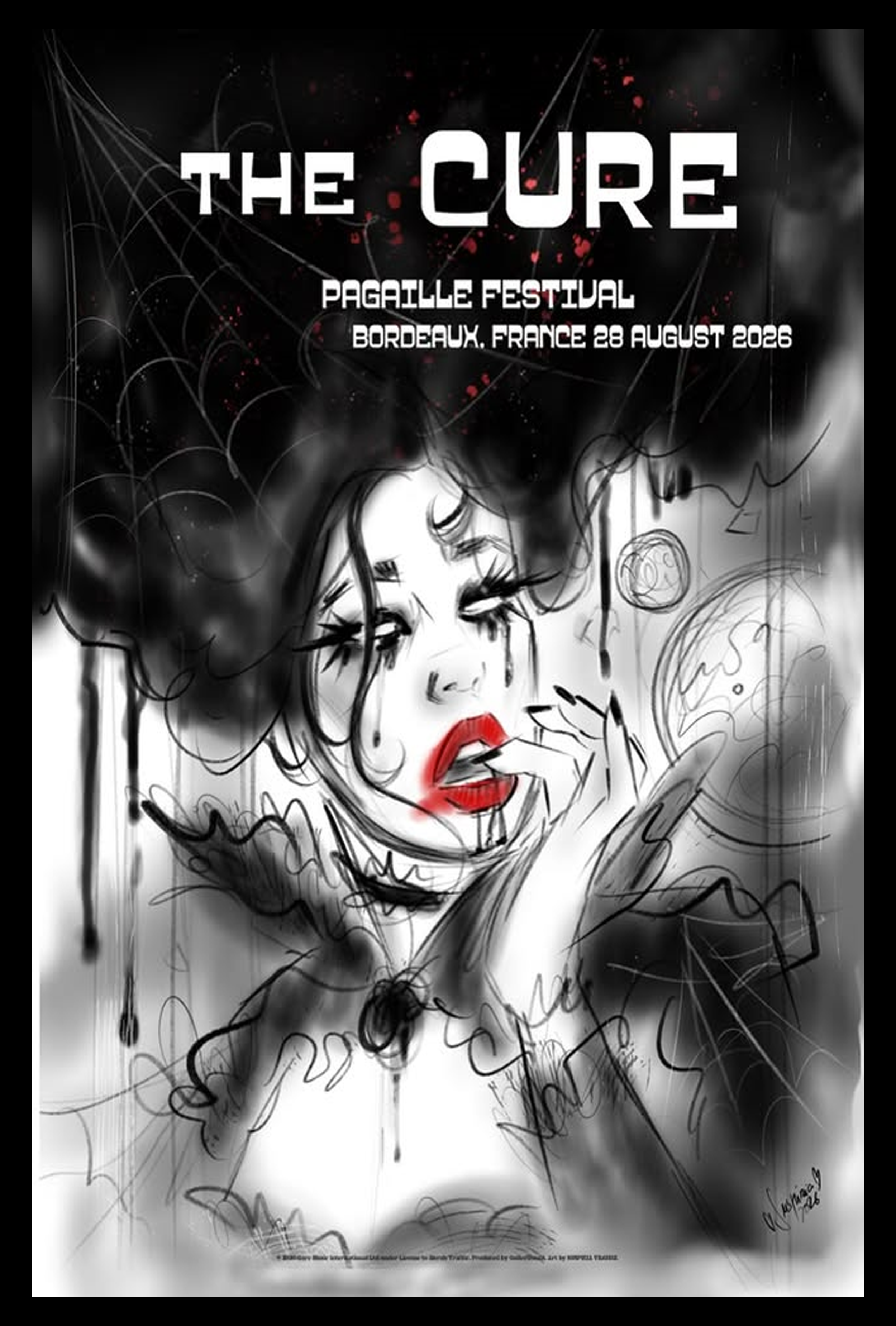 The Cure Aug 28, 2026 Place des Quinconces, Bordeaux, France Poster