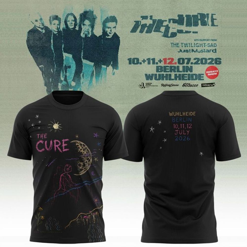 The Cure Berlin Weekend Event 2026 Limited Edition Black T-Shirt