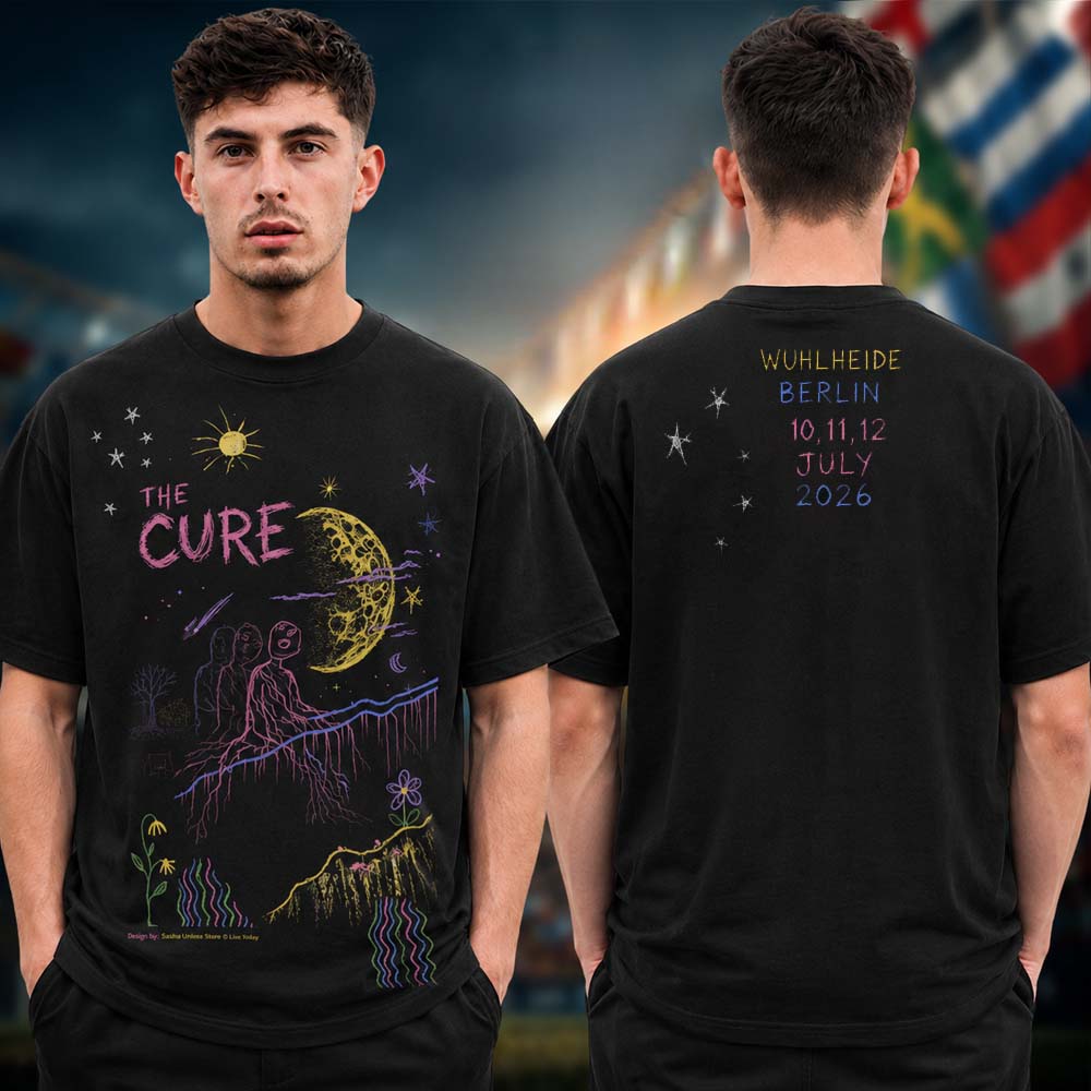 The Cure Special Edition T Shirt Venue Berlin July 10 11 12 2026 Event Two Sided Unisex T Shirt