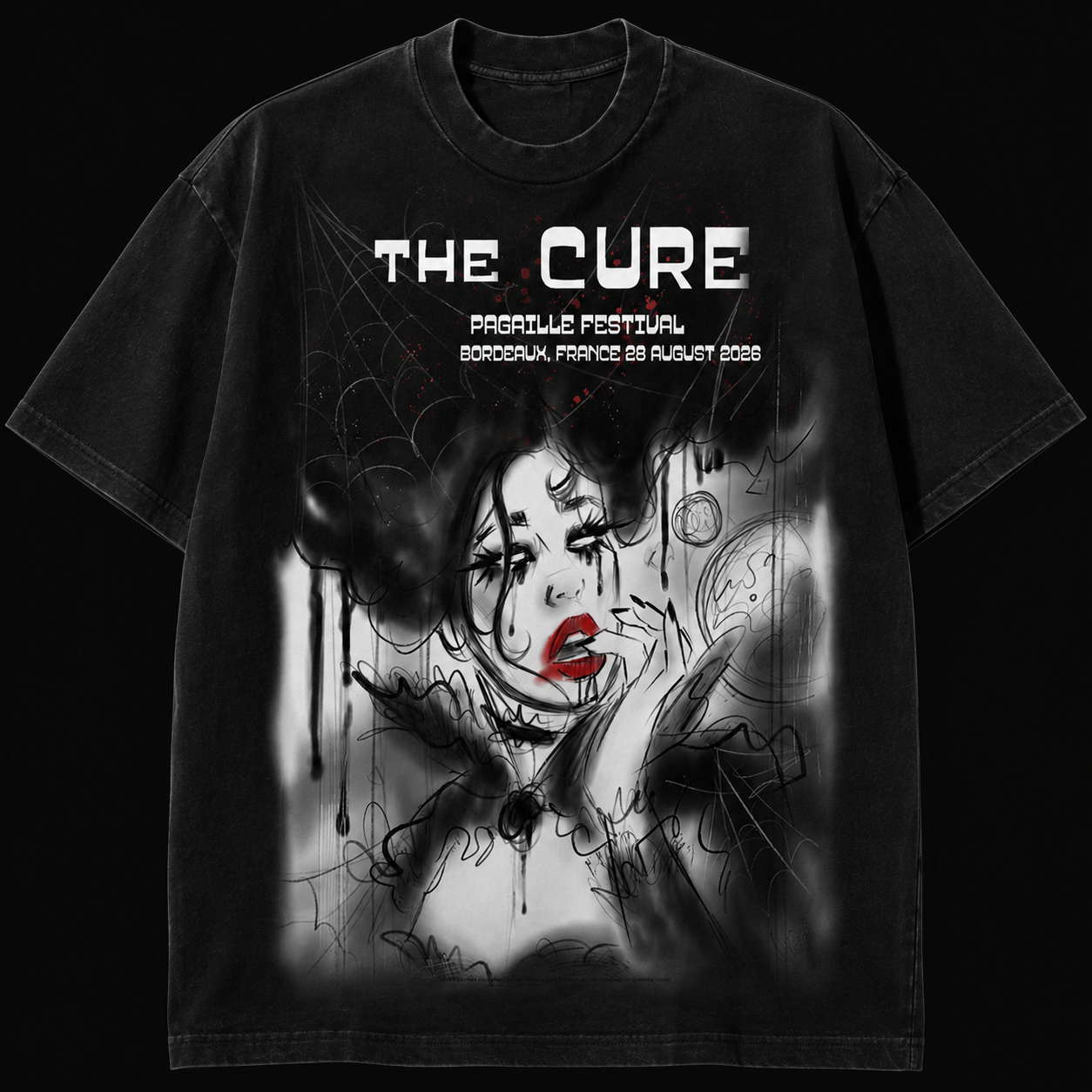 The Cure Pagaille Festival at the Place des Quinconces in Bordeaux, France, on August 28, 2026 Shirt Merch 3 - merchtourboutique The Cure Pagaille Festival at the Place des Quinconces in Bordeaux, France, on August 28, 2026 Shirt Merch