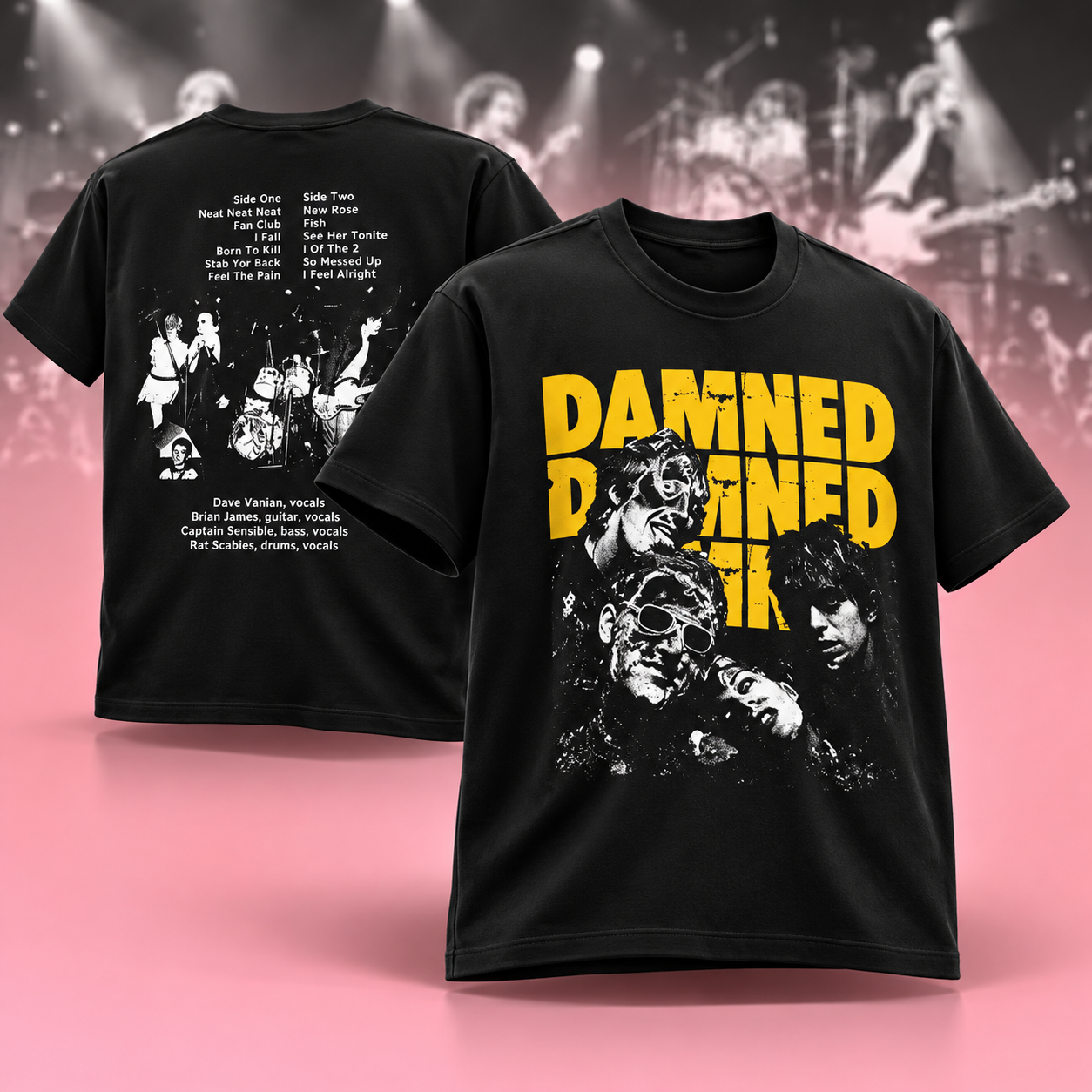 The Damned Damned Damned Final Damnation 50 Tracklist TShirt