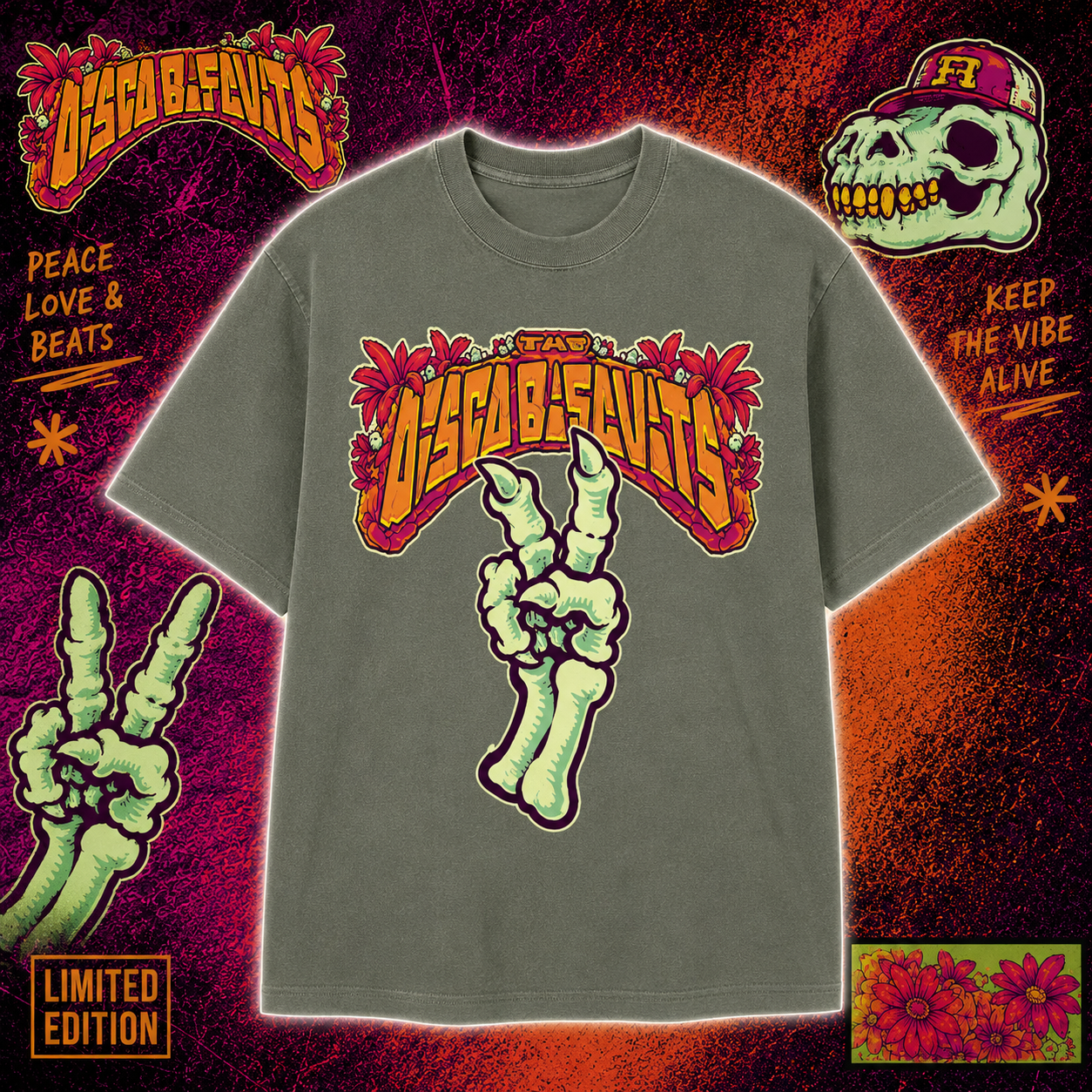 The Disco Biscuits Dino 2026 Fall Tour T-Shirt Merch 2 - merchtourboutique the disco biscuits dino 2026 fall tour t shirt merch vsr34 - merchtourboutique