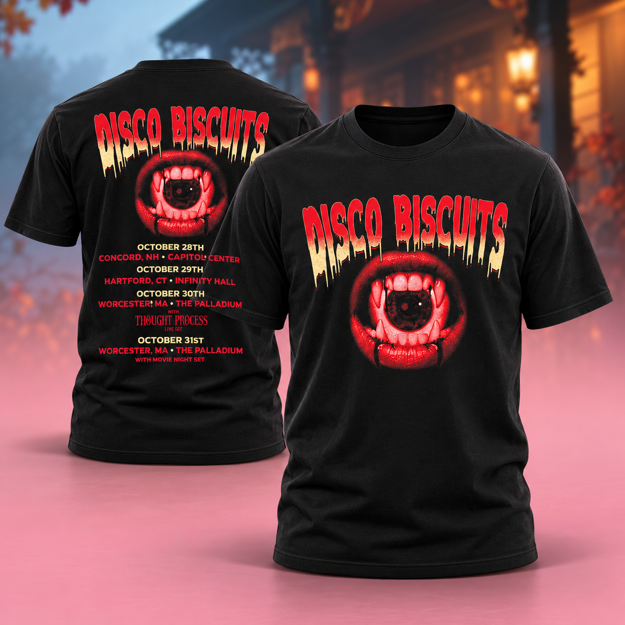 The Disco Biscuits Halloween Run Fall Tour 2026 Tour Dates Two Sided Unisex TShirt