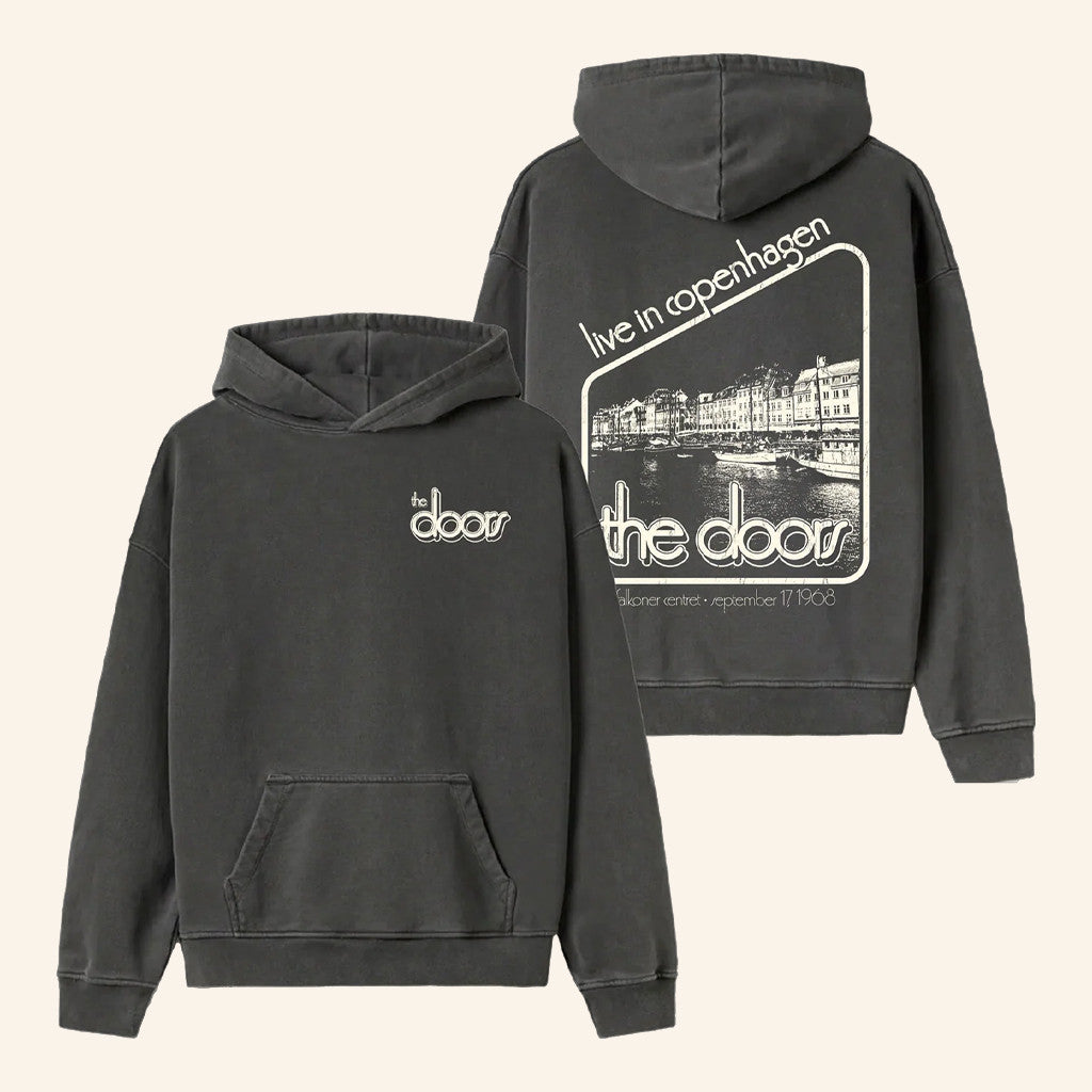 The Doors Merch Live In Copenhagen 1968 Hoodie Gifts For Rock Lovers