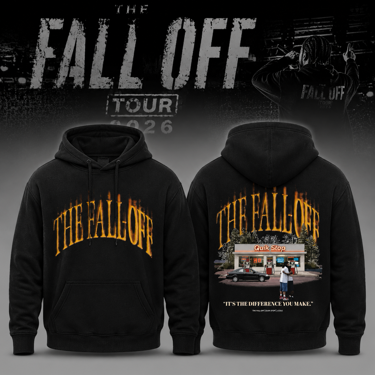 The Fall Off Black Difference You Make Hoodie