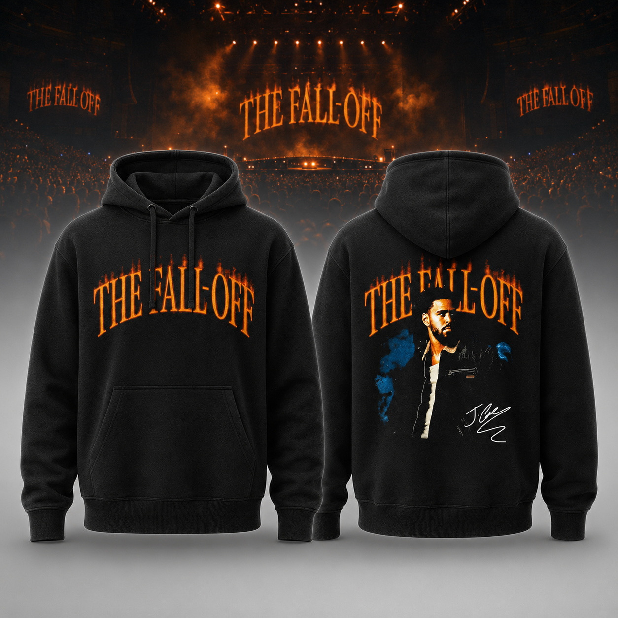 The Fall Off Cole Signature Black Concert Hoodie