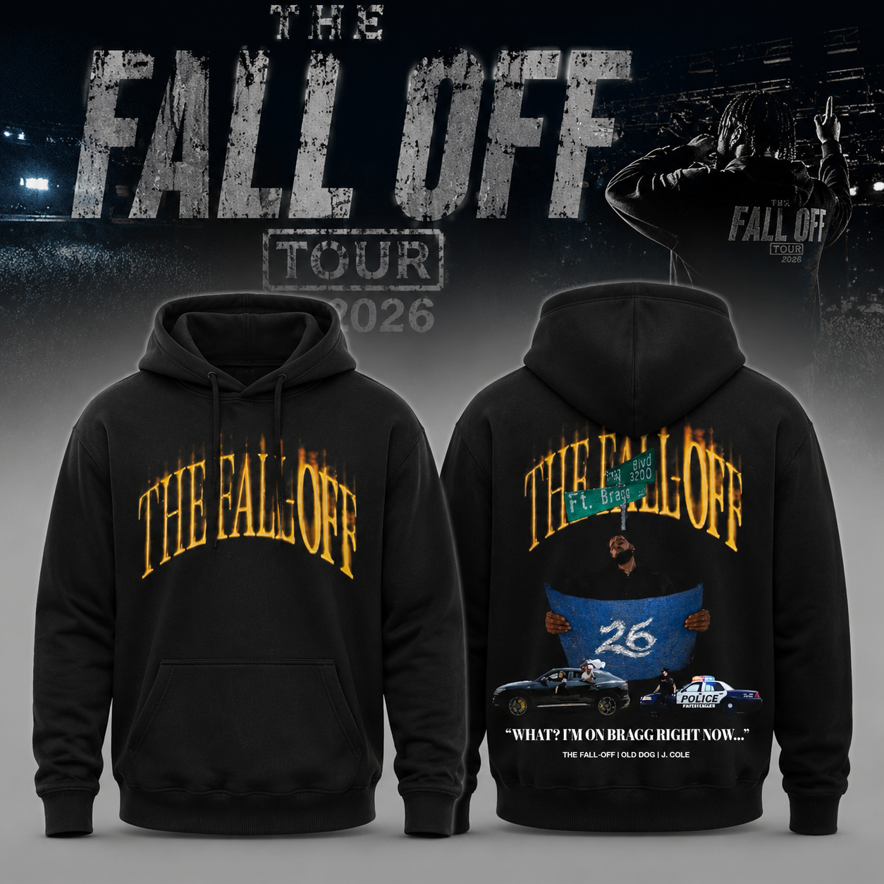 The Fall Off On Brag Right Now Black Hoodie